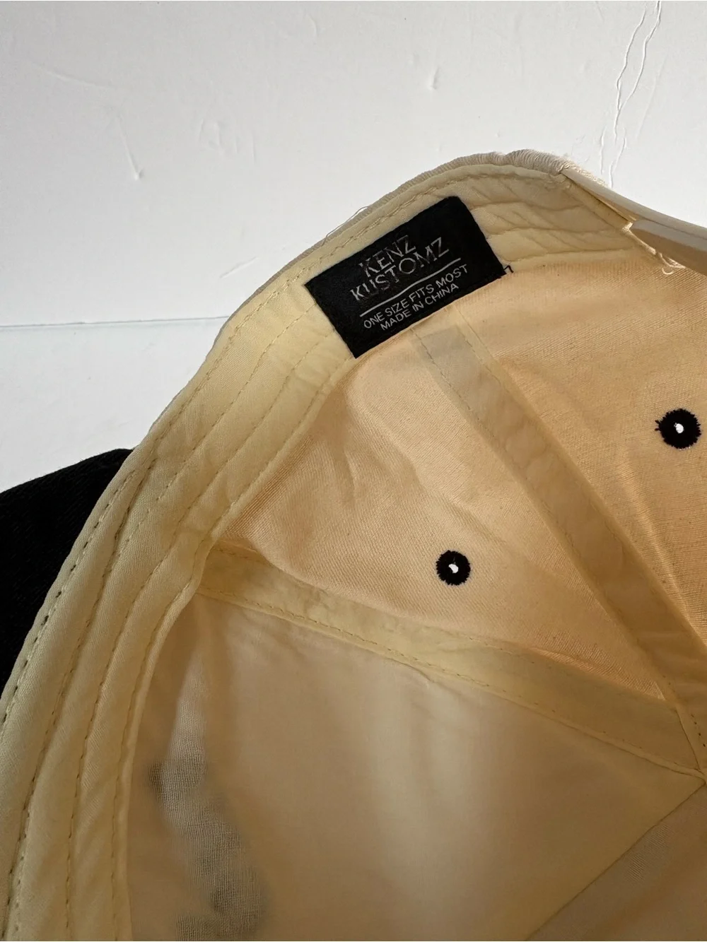 NWOT Anthropologie Kenz Kustomz Champagne Problems Trucker Hat